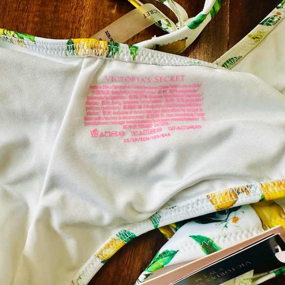 Victoria’s Secret White & Yellow Lemon Bombshell Bra Bikini - Picture 11 of 11